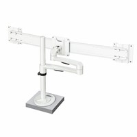 Hold Dual Monitor Arm 24 - 2×4 kg, dual bar, grommet mounting, w